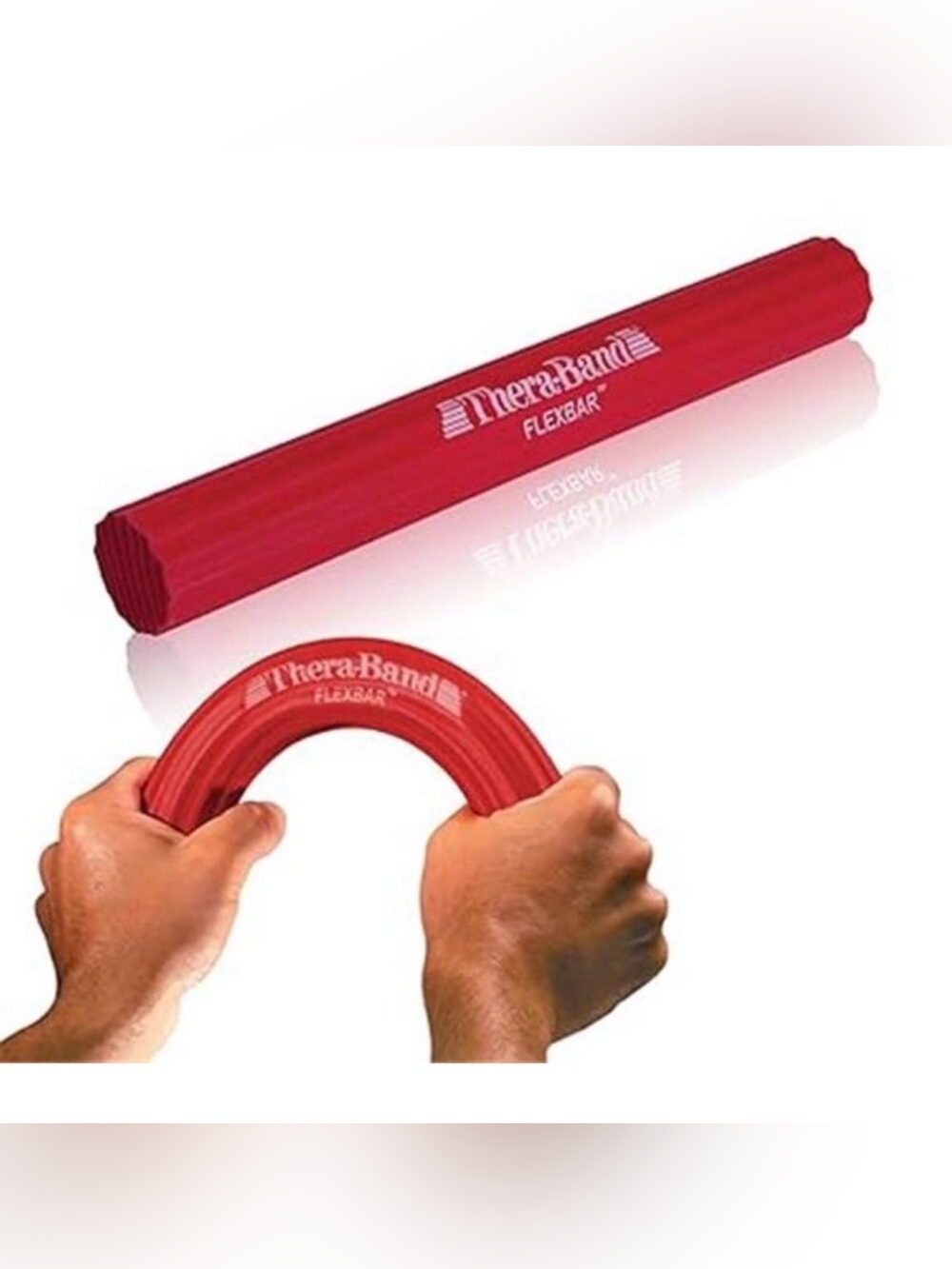 Theraband Flex Bar Red Light Physical Therapy Workout Resistance Arm Strength
